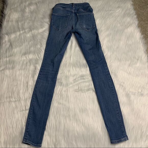 TEEN'S Hollister distressed blue jeans, pre-teen, W23 L28 - Picture 3 of 9